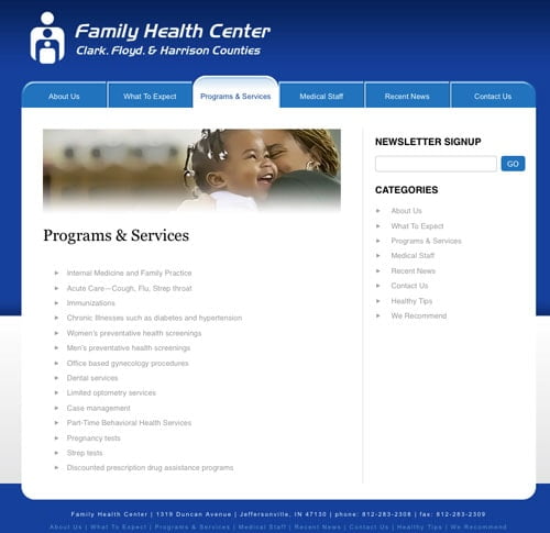 Southern Indiana website development