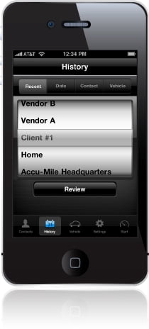 Mileage Tracker mobile app