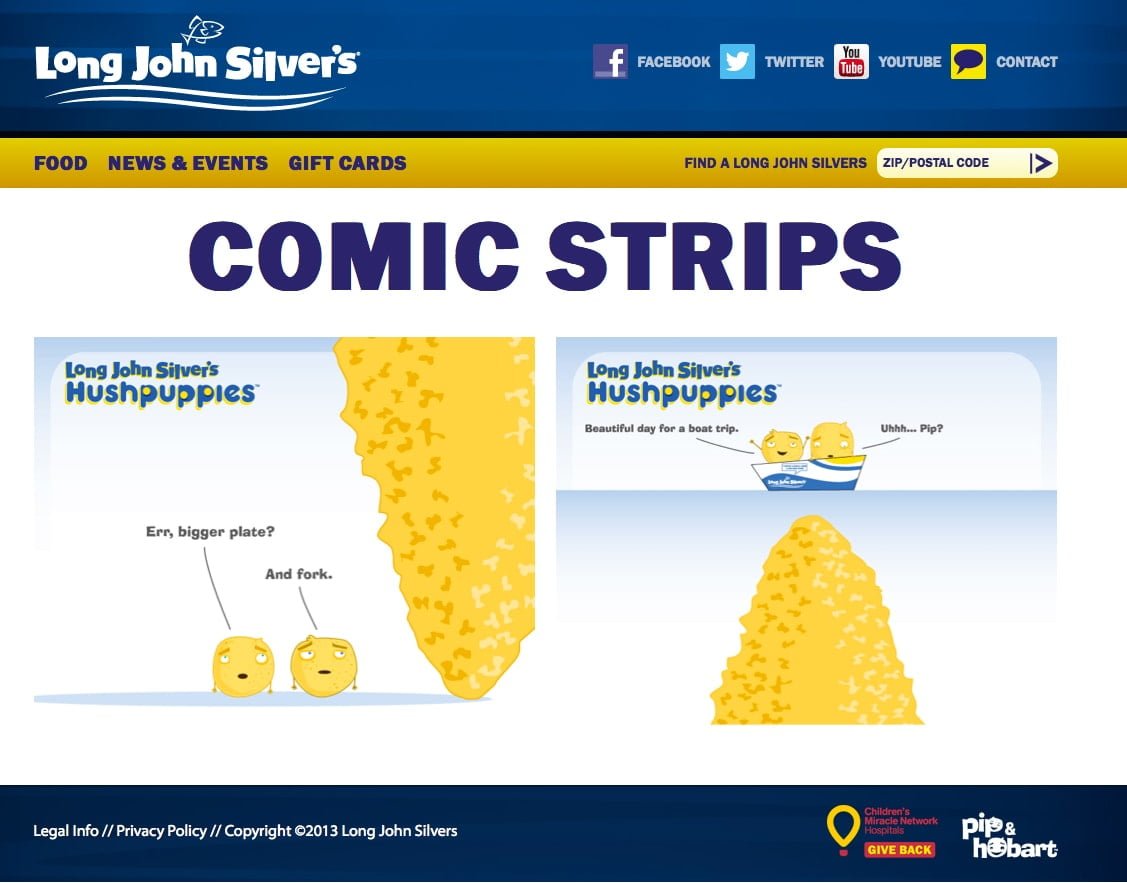 long john silver's website